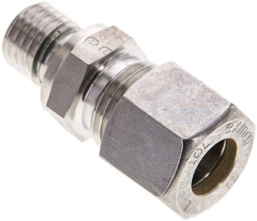 Partbase GE 10 LM M12 NC ED Gerade Schneidringverschr. M 12x1,5-10 L (M16x1,5), Klemmring 1.4571 (NC)
