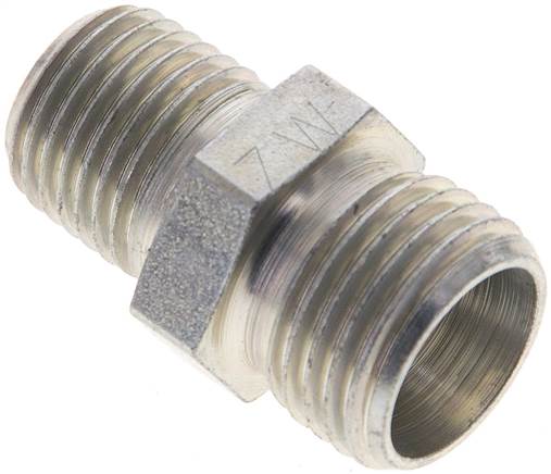 Partbase XGE 10 LR KON Gerade Schneidringverschr. R 1/4"-10 L (M16x1,5), ohne Mutter & Schneidring, Stahl verzinkt
