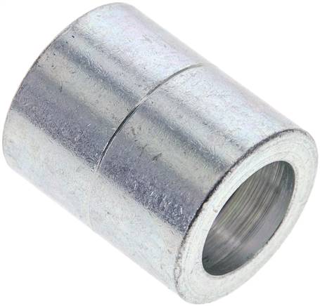 Partbase 110-08 W Pressanschluss Hülse 1 SN...W & 2 SN ...W (Schlauch geschält), 28,5 x 34 (Da x L), Stahl verzinkt