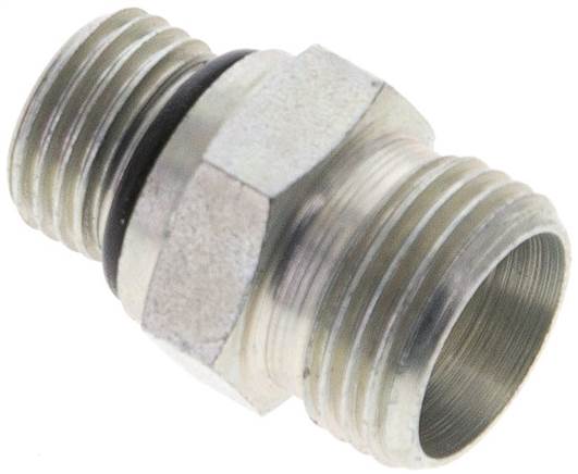 Partbase XGE 12 L 9/16 UNF Gerade Schneidringverschr. UNF 9/16"-18-12 L (M18x1,5), ohne Mutter & Schneidring, Stahl verzinkt
