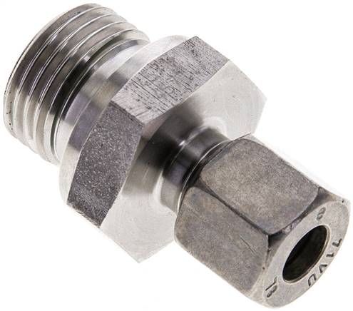 Partbase GE 8 LR 1/2 ES ED Gerade Schneidringverschr. G 1/2"-8 L (M14x1,5), 1.4571