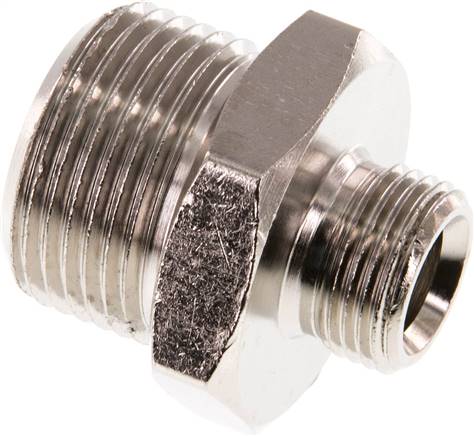 Partbase DN 3438 MSV Doppelnippel G 3/4"-G 3/8", Messing vernickelt