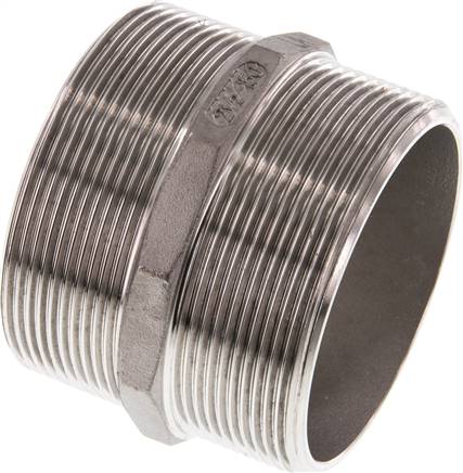 Partbase DN 212212 ES Doppelnippel G 2-1/2"-G 2-1/2", 1.4408