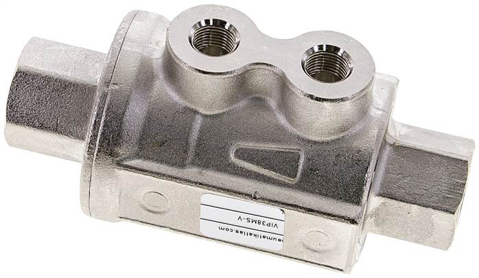 Partbase VIP 38 MS-V VIP-Sperrventil, doppeltwirkend, FKM-Dichtung, G 3/8", Messing
