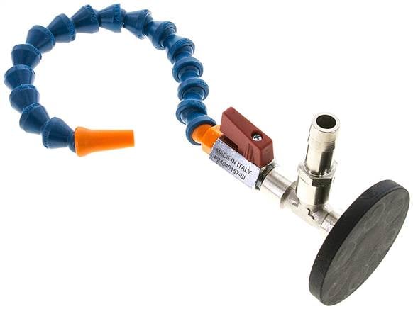 Partbase CLS 141-MAG 1 Gelenkschlauch 1/4", Set mit Magnetfuß: 1 Gelenkschlauch (16 Module) mit Gewindestück R 1/4", 1 Rund