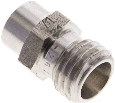 Partbase XAS 6 L ES Gerade Anschweißverschraubung 6 L (M12x1,5), ohne Mutter & Schneidring, 1.4571