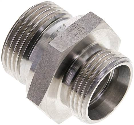 Partbase XGE 22 LR 1 ES ED Gerade Schneidringverschr. G 1"-22 L (M30x2), ohne Mutter & Schneidring, 1.4571