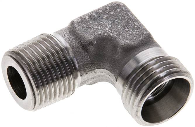 Partbase XWE 12 LR ES Winkel-Schneidringverschraub. R 3/8"-12 L (M18x1,5), ohne Mutter & Schneidring, 1.4571