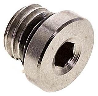 Partbase VS 70 MSV Verschlussstopfen Innenskt. M 7, Messing vernickelt