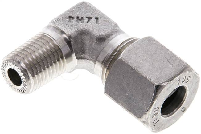 Partbase WE 10 SR 1/4 ES NPT Winkel-Schneidringverschraub. NPT 1/4"-10 S (M18x1,5), 1.4571