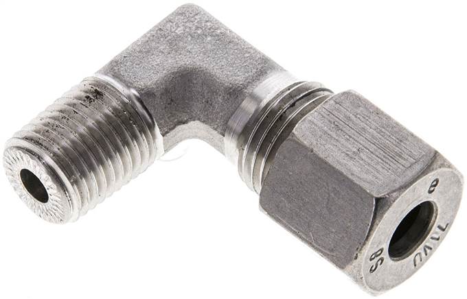 Partbase WE 8 SR ES NPT Winkel-Schneidringverschraub. NPT 1/4"-8 S (M16x1,5), 1.4571