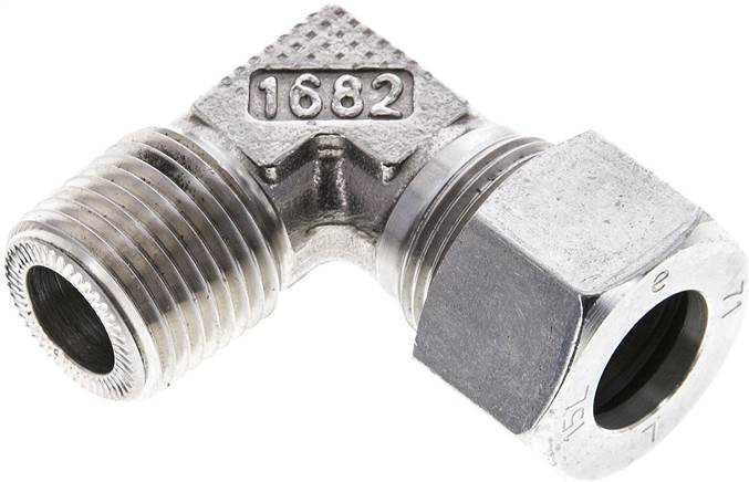 Partbase WE 15 LR ES NPT Winkel-Schneidringverschraub. NPT 1/2"-15 L (M22x1,5), 1.4571