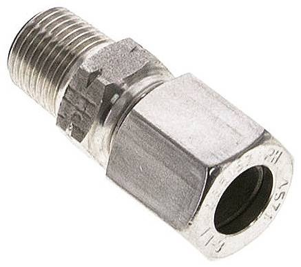 Partbase GE 8 LLR ES NPT Gerade Schneidringverschr. NPT 1/8"-8 LL (M12x1), 1.4571