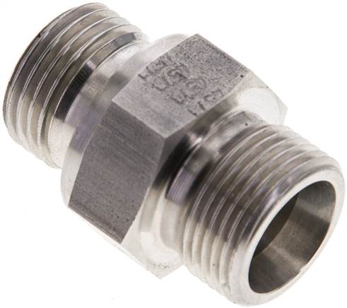 Partbase XGE 14 SR ES ED Gerade Schneidringverschr. G 1/2"-14 S (M22x1,5), ohne Mutter & Schneidring, 1.4571