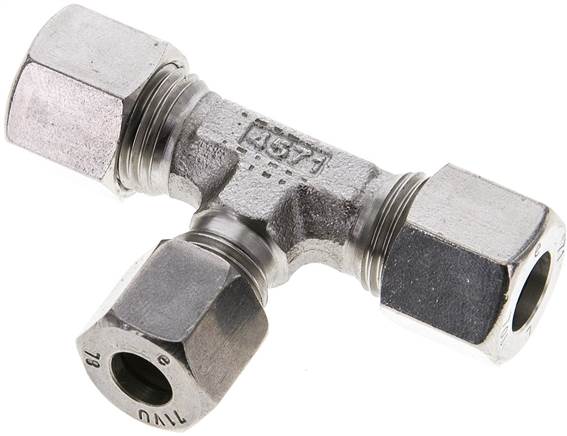 Partbase TR 10/8/10 L ES T-Schneidringverschraubung 10 L (M16x1,5)-8 L (M14x1,5)-10 L (M16x1,5), 1.4571