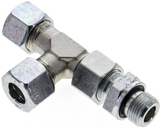 Partbase EL 12 LR Einstellb. L-Schneidringverschraubung G 3/8"-12 L (M18x1,5), Stahl verzinkt