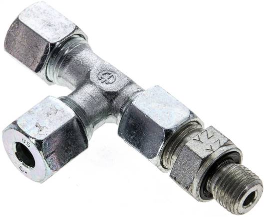 Partbase EL 8 SR Einstellb. L-Schneidringverschraubung G 1/4"-8 S (M16x1,5), Stahl verzinkt