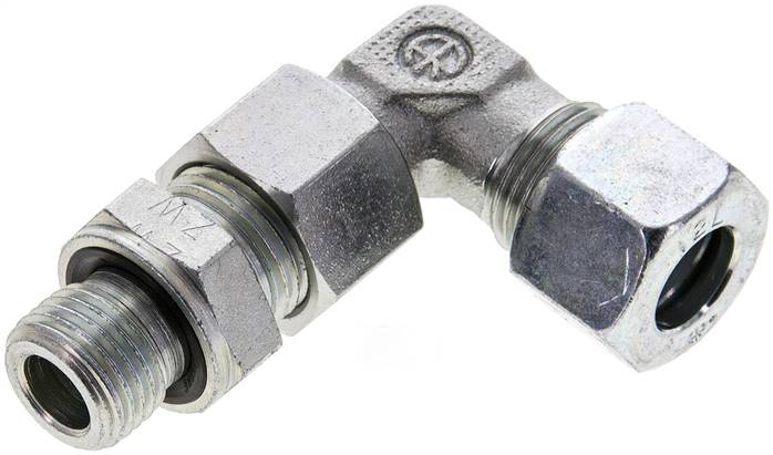 Partbase EW 12 LM Einstellb. Winkel-Schneidringverschr. M 16x1,5-12 L (M18x1,5), Stahl verzinkt