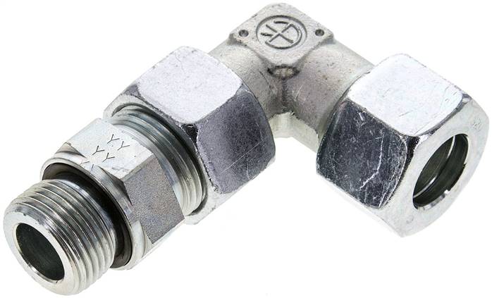Partbase EW 20 SM Einstellb. Winkel-Schneidringverschr. M 27x2-20 S (M30x2), Stahl verzinkt
