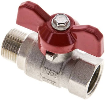 Partbase KH 38 B IA E-KN Messing-Kugelhahn, Eco-Line, R 3/8" / Rp 3/8", 0 - 25bar