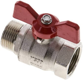 Partbase KH 34 B IA E-KN Messing-Kugelhahn, Eco-Line, R 3/4" / Rp 3/4", 0 - 25bar