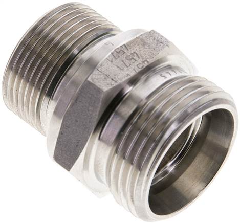 Partbase XGE 22 LM ES ED Gerade Schneidringverschr. M 26x1,5-22 L (M30x2), ohne Mutter & Schneidring, 1.4571