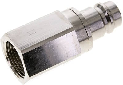 Partbase KSGI 10 NW19 MSV BA Kupplungsstecker (NW19) G 1"(IG), Messing vernickelt