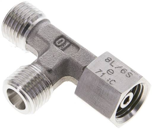 Partbase XEL 6 S ES Einstellb. L-Schneidringverschraubung 6 S (M14x1,5), ohne Mutter & Schneidring, 1.4571