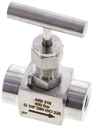 Partbase NADEL 14 ES E Nadel-Absperrventil, Edelstahl, G 1/4", PN 300 (ECO)