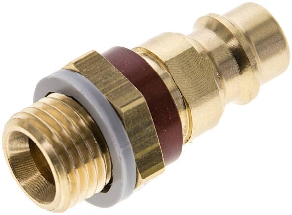 Partbase KSG 14 NW7-BRC Kupplungsstecker (NW7,2) G 1/4"(AG), braun, Dreieck 12,5 mm