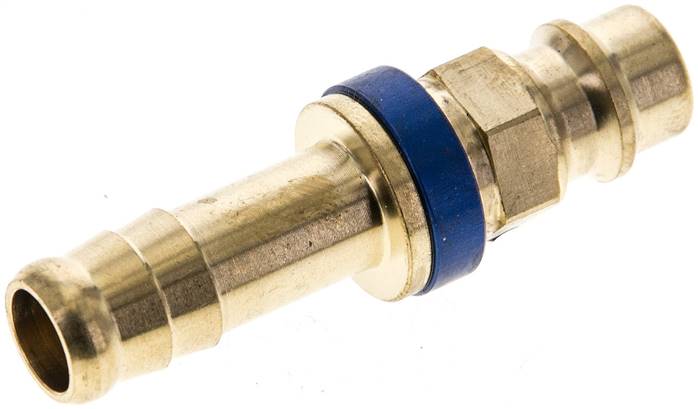 Partbase KSS 9 NW7-BLC Kupplungsstecker (NW7,2) 9 (3/8")mm Schlauch, blau, Sechseck SW12