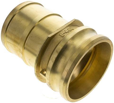 Partbase KLSS 100 MS Kamlock-Stecker (E) 100 (4")mm Schlauch, Messing