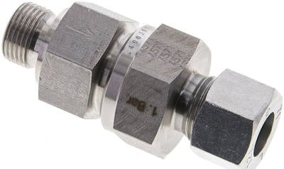 Partbase RHV 12 LR ES Hydraulik-Rückschlagventil 12 L (M18x1,5)-G 3/8", 1.4571