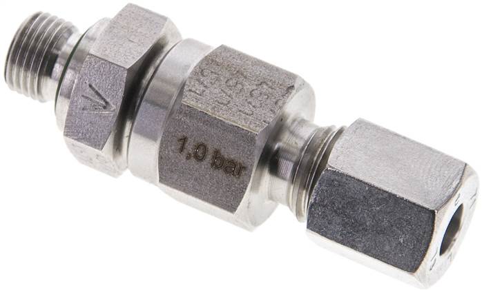 Partbase RHV 6 LR ES Hydraulik-Rückschlagventil 6 L (M12x1,5)-G 1/8", 1.4571
