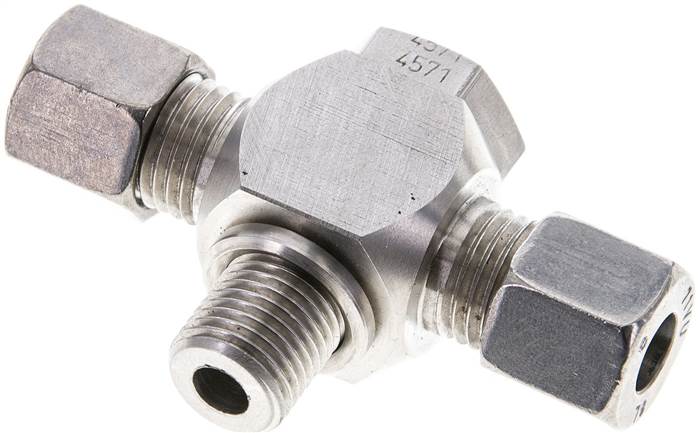 Partbase TH 8 LR ES T-Schwenkverschraubung G 1/4"-8 L (M14x1,5), 1.4571