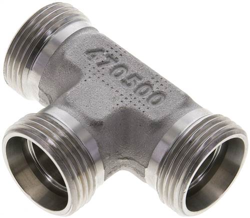 Partbase XT 22 L ES T-Schneidringverschraubung 22 L (M30x2), ohne Mutter & Schneidring, 1.4571