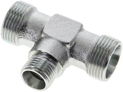 Partbase XTR 15/10/15 L T-Schneidringverschraubung 15 L (M22x1,5)-10 L (M16x1,5)-15 L (M22x1,5), ohne Mutter & Schneidring