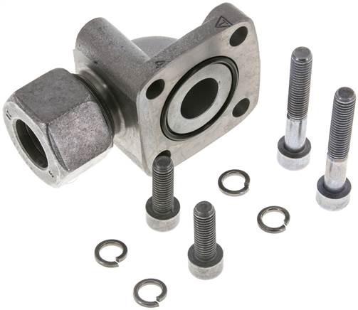 Partbase BFW 20S/LK55 Winkel-Flanschverschraubung Pumpenflansch LK 55, 20 S (M30x2)