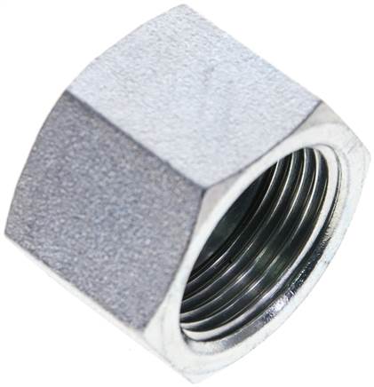 Partbase BUZR 10 Verschlusskappe, 60° Kegel G 1", Stahl verzinkt