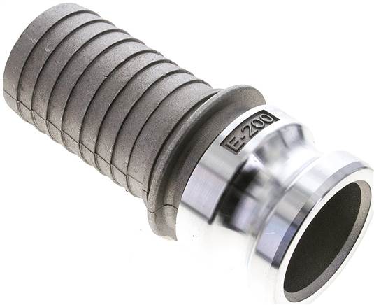 Partbase KLSS 50 A Kamlock-Stecker (E) 50 (2")mm Schlauch, Aluminium