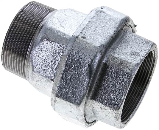 Partbase DNT 2020 IAF ST Verschraubung flach dichtend Rp/R 2" (IG/AG)