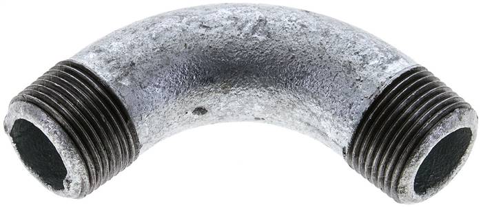 Partbase BO 34 ST 90°-Bogen R 3/4" (AG), Temperguss verzinkt