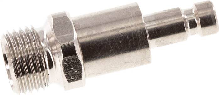Partbase KSG 18 NW2,7 MSV BA Kupplungsstecker (NW2,7) G 1/8"(AG), Messing vernickelt