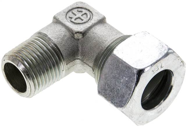 Partbase WE 18 LR NPT Winkel-Schneidringverschraub. NPT 1/2"-18 L (M26x1,5), Stahl verzinkt