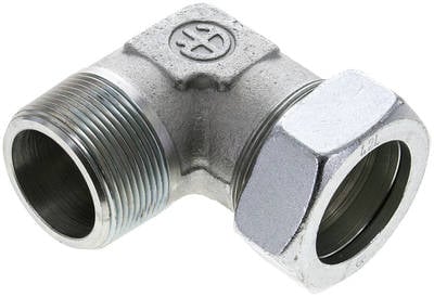 Partbase WE 42 LR NPT Winkel-Schneidringverschraub. NPT 1-1/2"-42 L (M52x2), Stahl verzinkt
