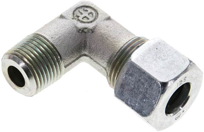 Partbase WE 12 SR NPT Winkel-Schneidringverschraub. NPT 3/8"-12 S (M20x1,5), Stahl verzinkt