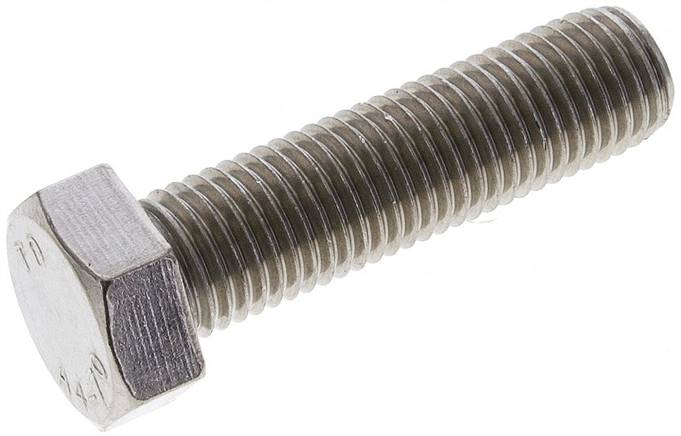 Partbase 933-M20X75 ES4A Sechskantschraube DIN 933, M 20x75, Edelstahl A4
