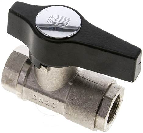 Partbase KH 34 HD MS Hochdruck-Kugelhahn Rp 3/4", Messing vernickelt