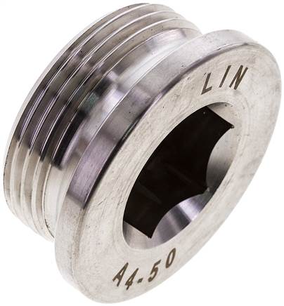 Partbase VS 114 ES Verschlussstopfen Innenskt. G 1-1/4", V4A