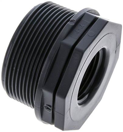 Partbase RN 2010 PP B Reduziernippel G 2"(AG)-G 1"(IG), Polypropylen